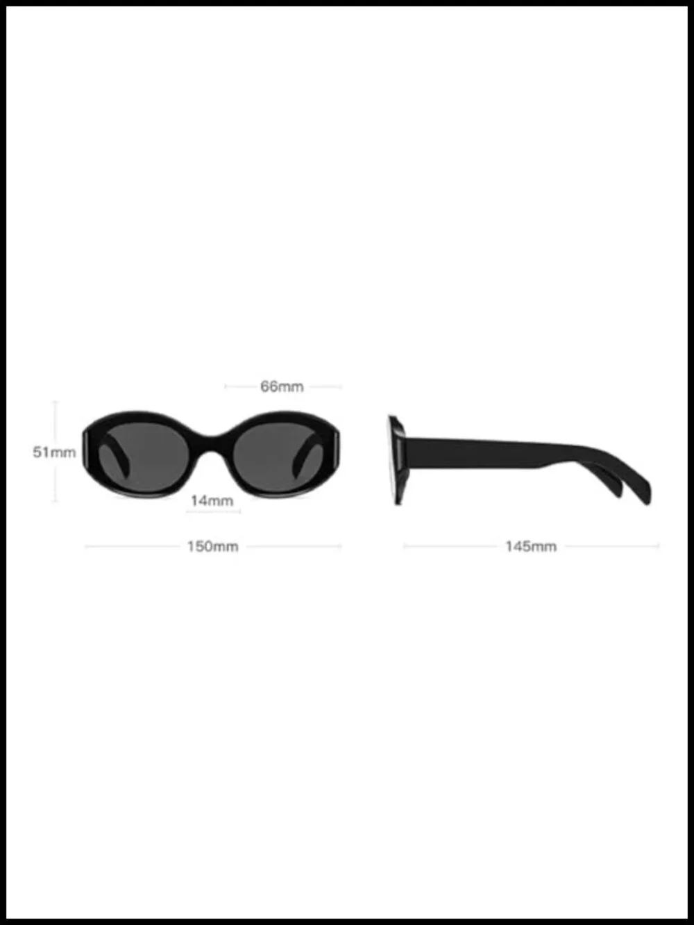 Retro Oval Cat Eye Sunglasses for Women Men UV400 Protection
